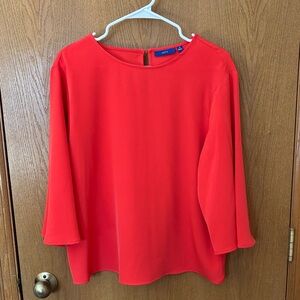 Apt 9 Orange/Red Women's Blouse Size Medium